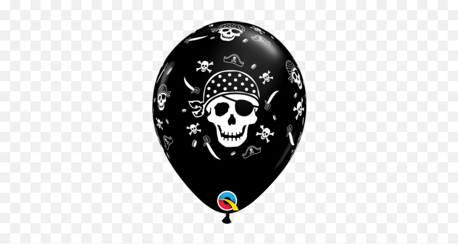 Pirate - Generic Themes Pirate Latex Balloon Emoji,Skull And Crossbone Emoji