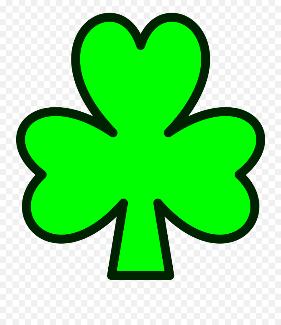 Show Me A Picture Of A Shamrock Clipart - Cartoon Shamrock Emoji,Shamrock Emoji For Facebook