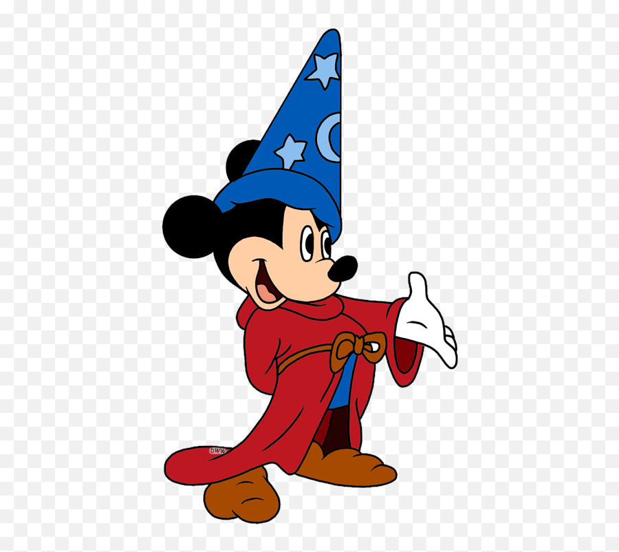 Disney Fantasia Clipart Mickey Mouse - Mickey Mouse As A Wizard Emoji,Mickey Mouse Emoji