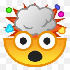 Exploding head emoji clipart Free download transparent PNG - Android Head Emoji