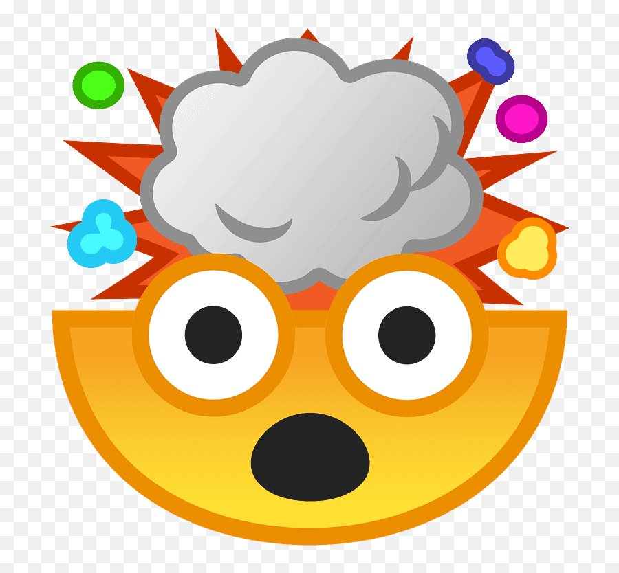 Exploding Head Emoji Clipart Free Download Transparent Png - Android Exploding Head Emoji,Sneeze Emoji
