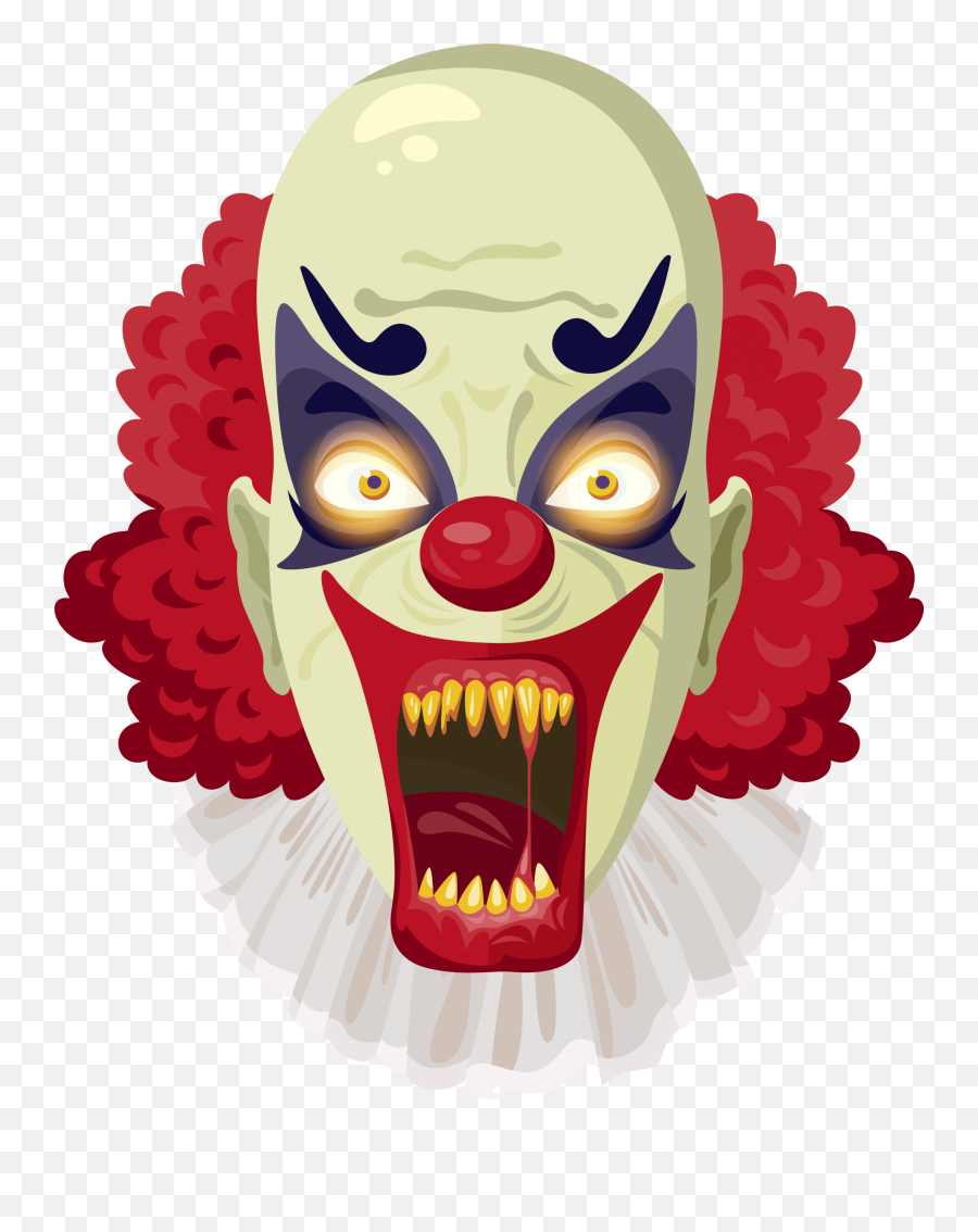Scary Clown Png - Scary Clown Clipart Emoji,Creepy Emoticons