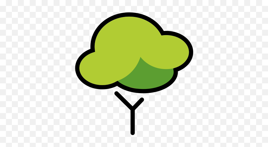 Deciduous Tree Emoji - Arbol Emoticon,Tree Emoji Png