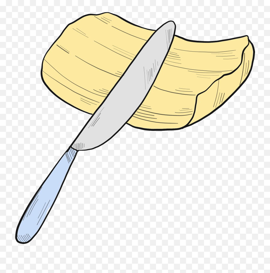 Butter And Knife Clipart - Fruit Emoji,Paper And Knife Emoji