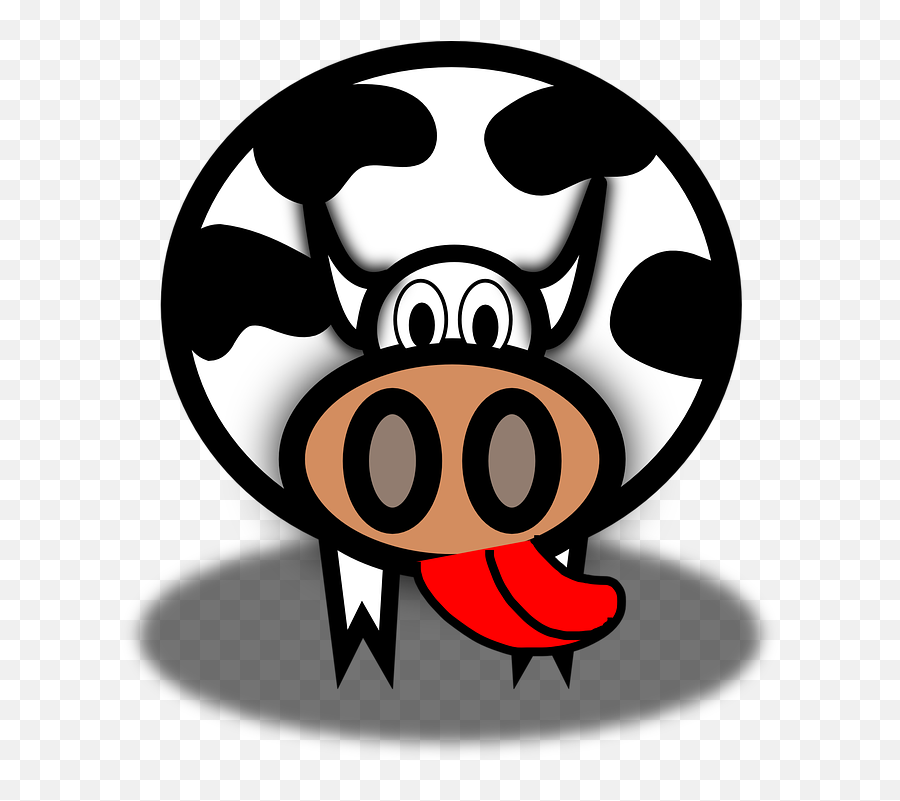 Cow Tongue Lick - Cow Clip Art Emoji,Milk Emoji