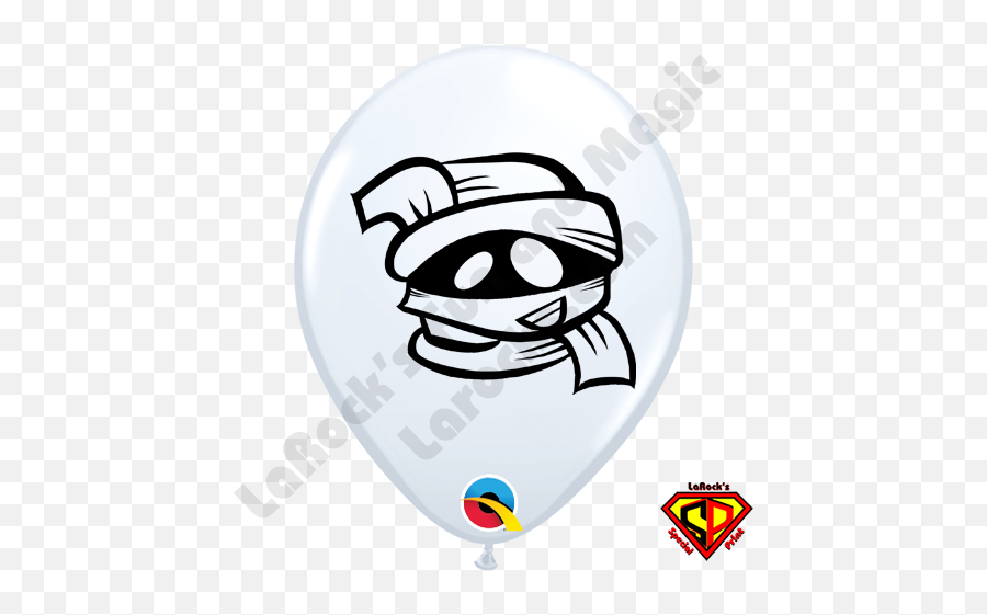 Qualatex 5 Inch Round Mummy Balloons - Clip Art Emoji,Squirting Emoji