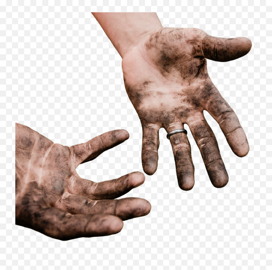 Hands Dirty Work Dirt Isolated - Dirty Hands Png Emoji,Hand Job Emoji