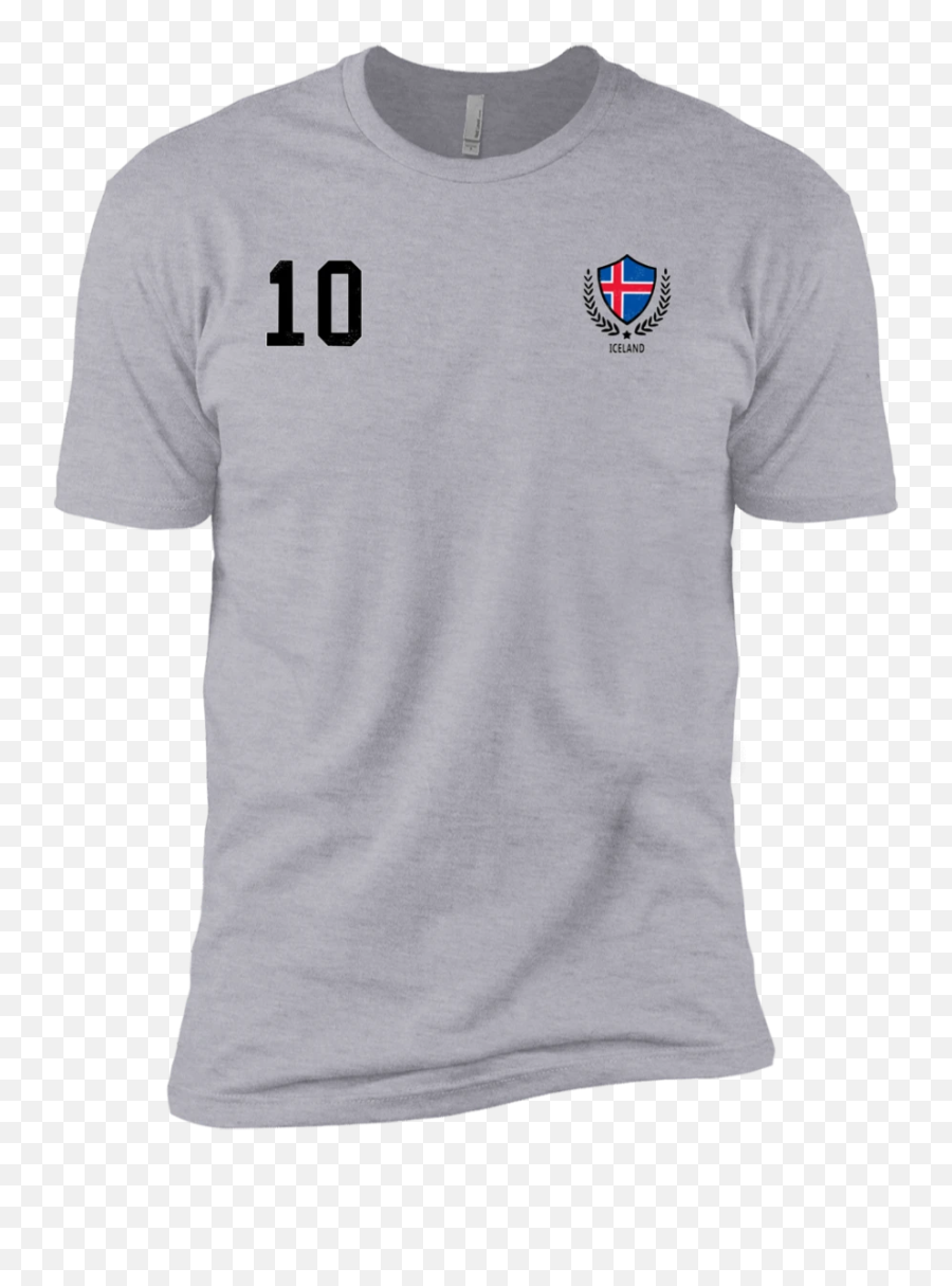 Iceland Soccer Jersey Style Tshirt - Number On Front Soccer Jersey Emoji,Soccer Emoji Shirt