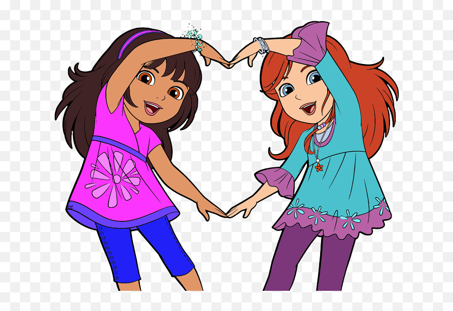 Friends Clipart Images Cartoon Clip Art - Friend Clipart Emoji,Dora Emoji