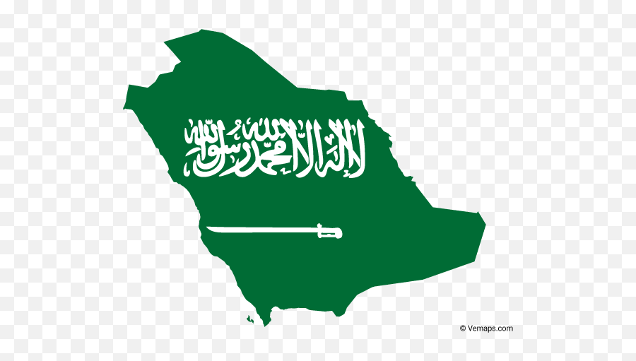 Flag Map Of Saudi Arabia - Saudi Arabia Flag Map Emoji,Peru Flag Emoji
