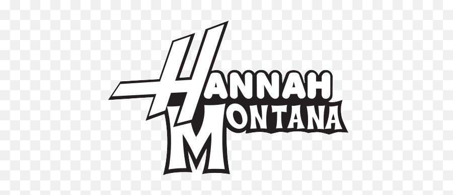 Hannah Montana Logo Black - Hannah Montana Nombre Emoji,Disney Text Emoticons