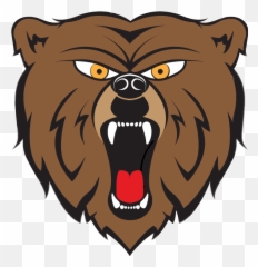 Angry Bear Animal Face Crazy - Clip Art Emoji
