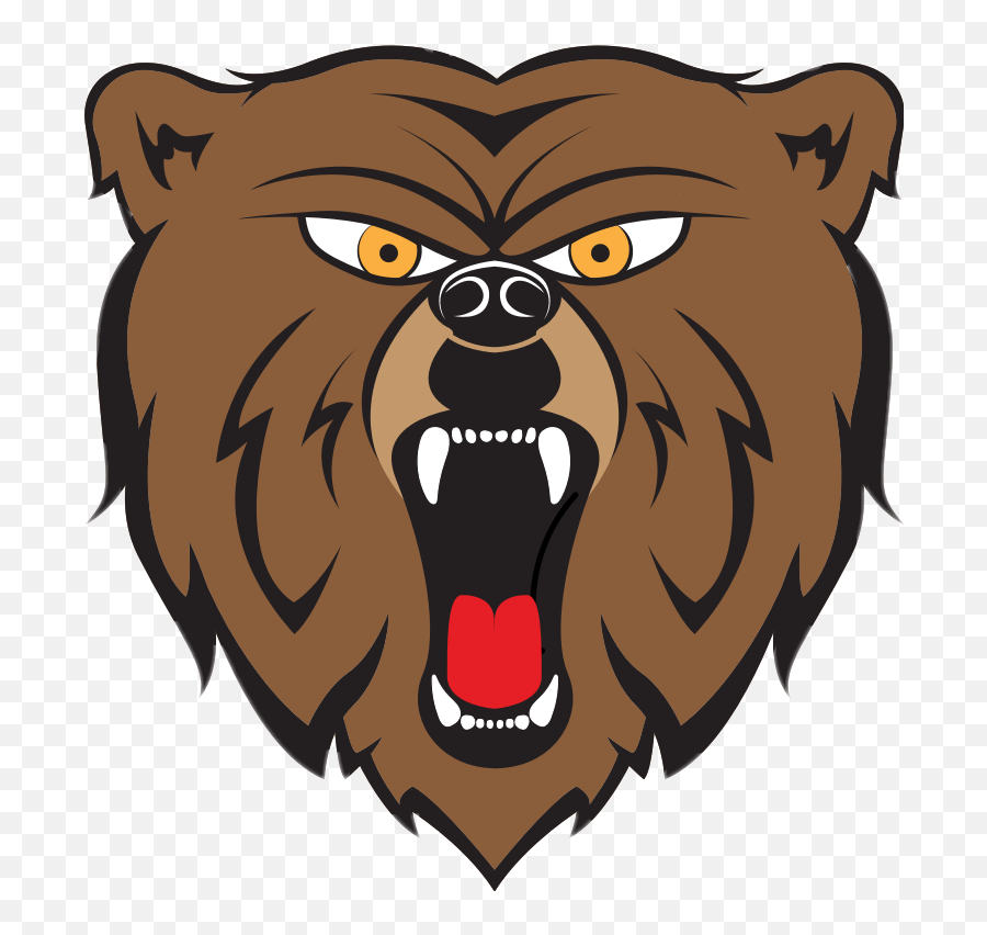 Angry Bear Bear Animal Face Crazy - Clip Art Angry Bear Emoji,Angry Bear Emoji