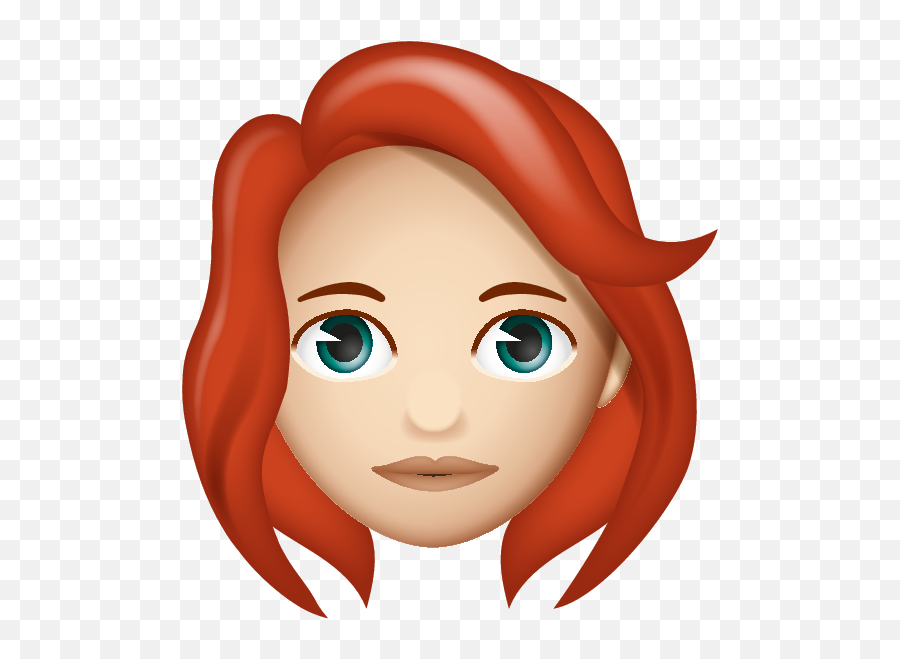 Red With Layered Cut - Woman Gray Hair Emoji,Red Hair Emoji