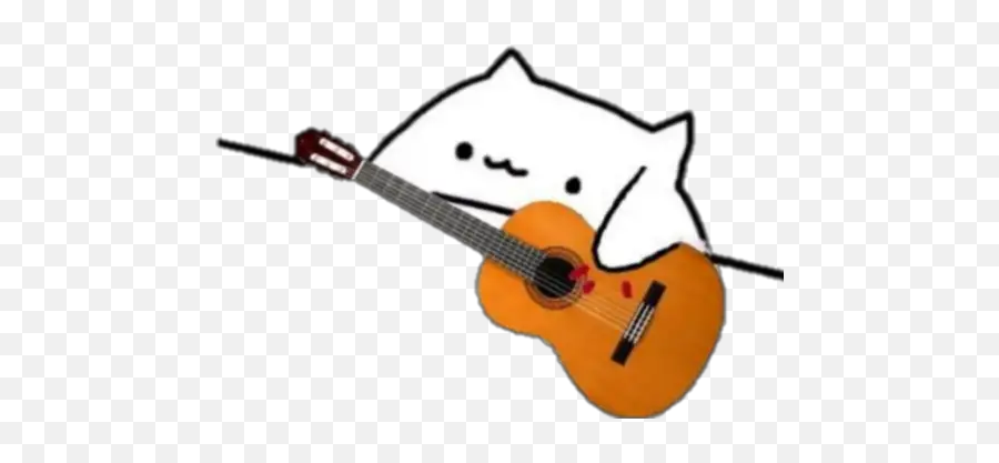 Bongo Cat Stickers For Whatsapp - Bongo Cat Emoji,Acoustic Guitar Emoji