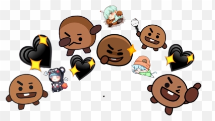 Suga Shoocky Bts Bt21 Crown - Cartoon Emoji,Bt21 Emoji