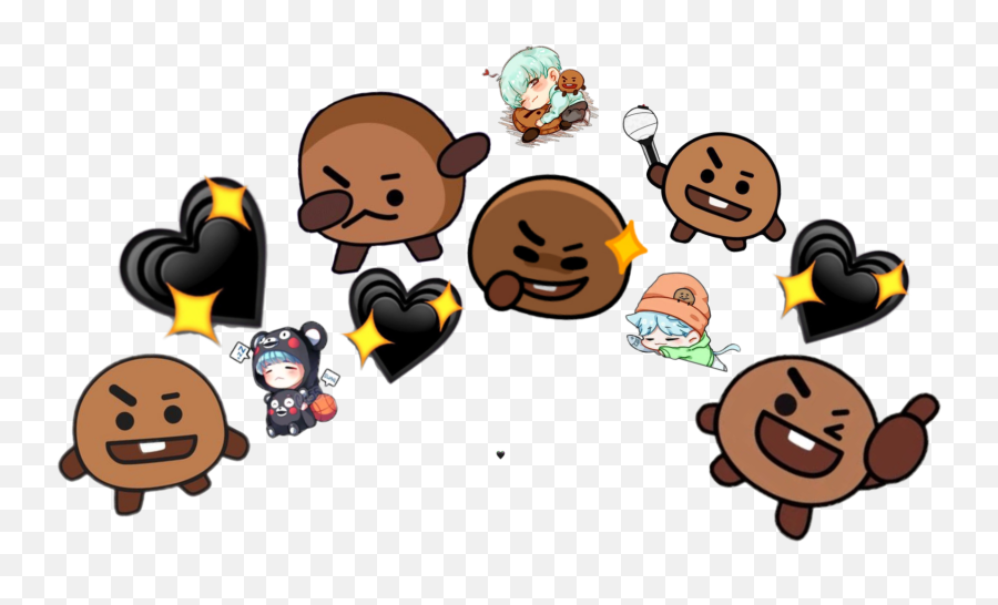Suga Shoocky Bts Bt21 Crown - Cartoon Emoji,Bt21 Emoji