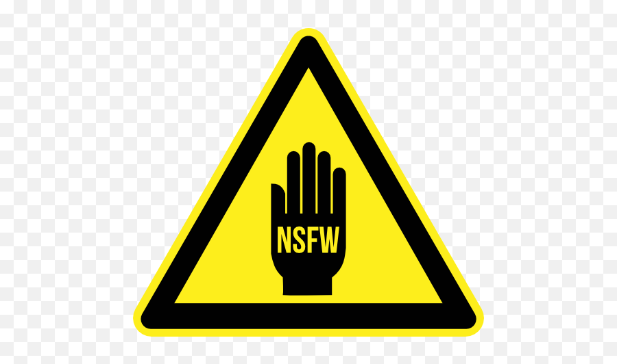 Nsfw Warning Clipart - Nsfw Png Emoji,Nsfw Emoticons