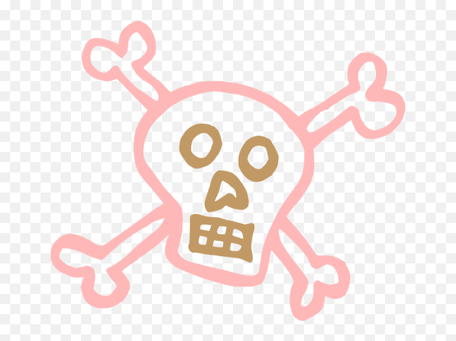 Girly Skull And Crossbones Png U0026 Free Girly Skull And - Cute Skull And Crossbones Clipart Emoji,Skull And Crossbone Emoji