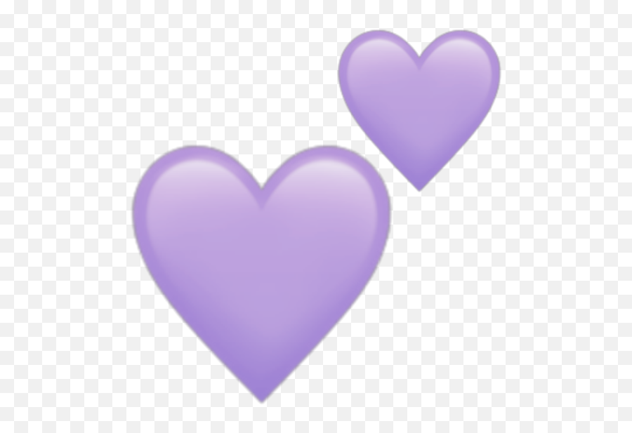 Lavender Purple Purpleheart Emojis Sticker By Inga - Girly,Two Hearts Emoji