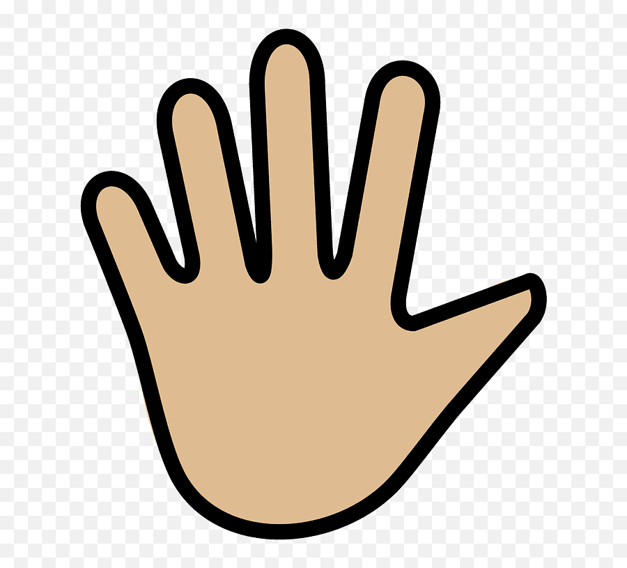 Hand With Fingers Splayed Emoji Clipart Free Download - Emoji,Hand Emojis