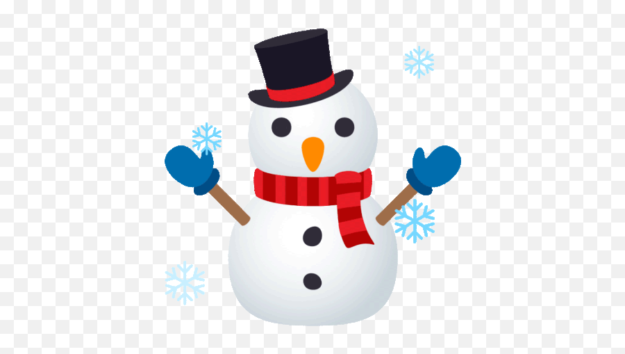 Snowman Joypixels Gif - Snowman Emoji Messenger,Winter Emoji