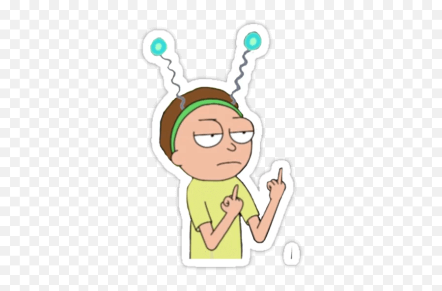 Rick And Stickers Set For Telegram - Rick And Morty Finger Emoji,Rick And Morty Emojis