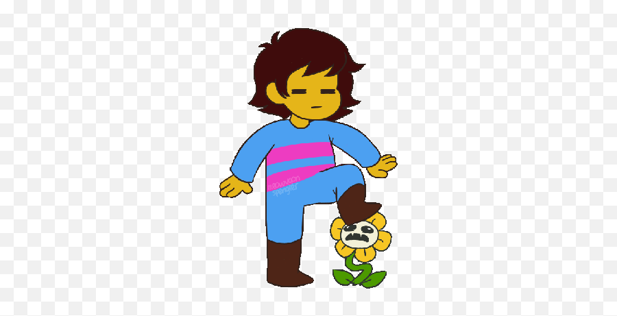 Justsomegirll On Scratch - Frisk Stepping On Flowey Emoji,Soviet Union Emoji