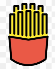 French Fries Emoji - Cylinder,French Fry Emoji