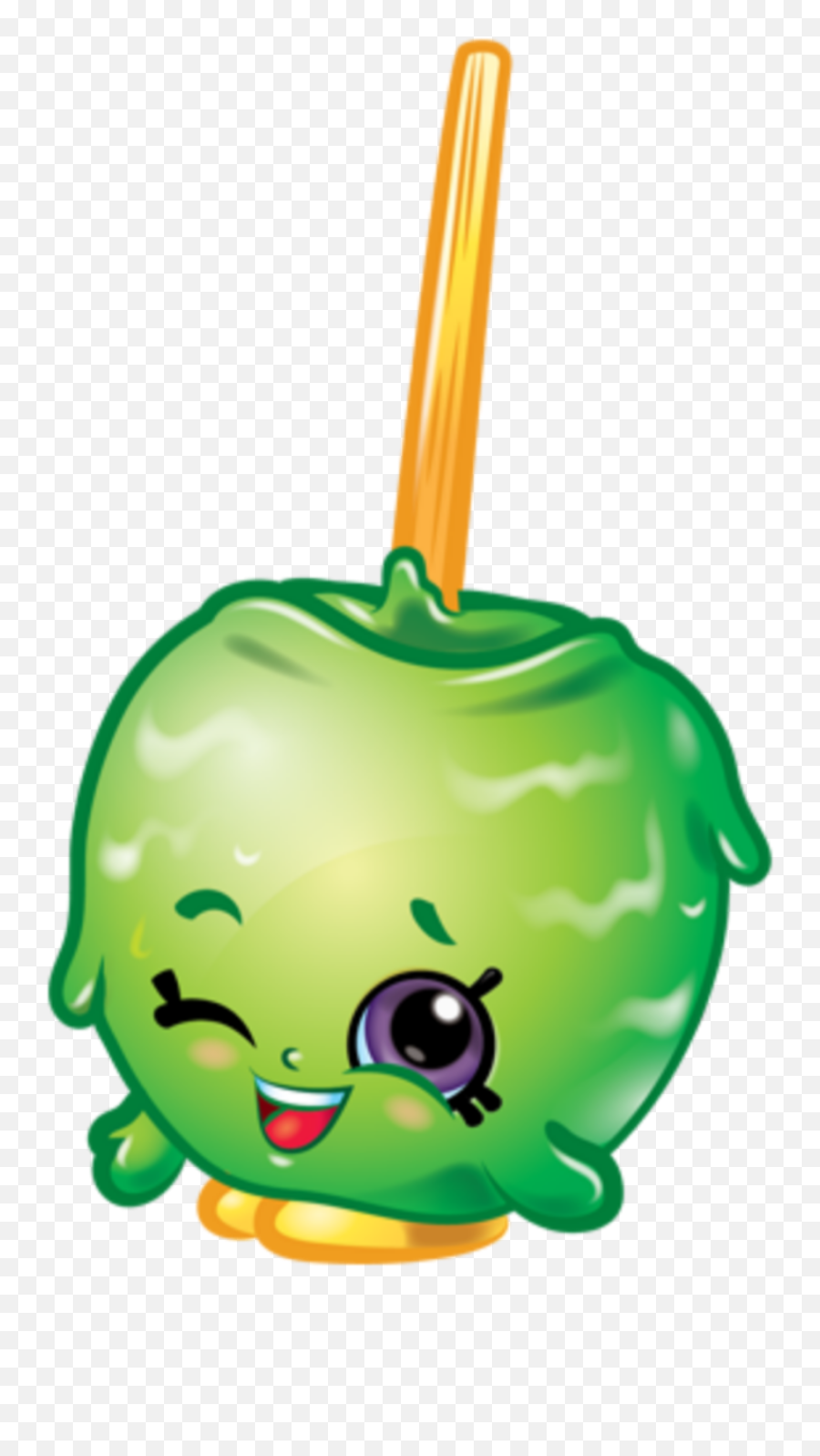 Mq Green Apple Fruit Emoji Sticker - Cartoon Character Shopkins Season One,Green Apple Emoji