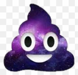 Popo Poposita Tumblr Emoji Sticker - Galaxy Poop