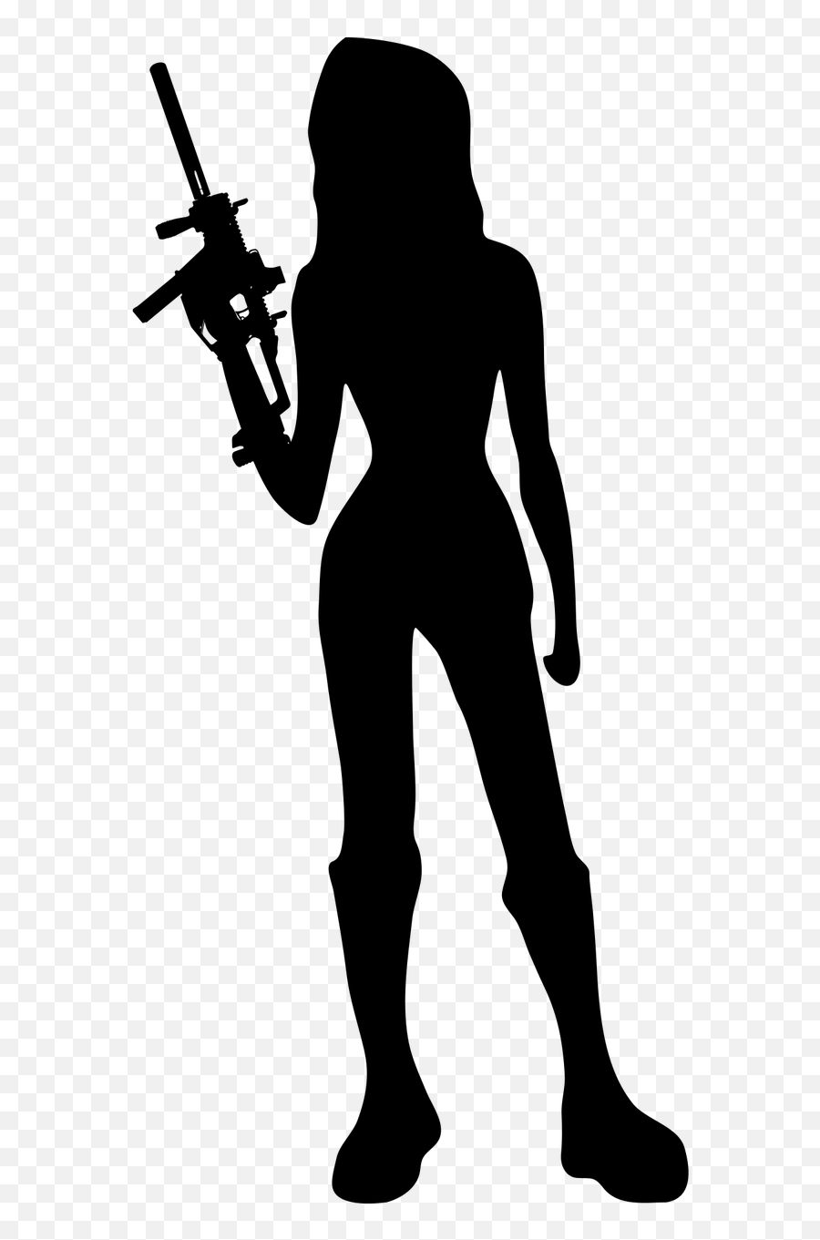 Army Girls Free Pics Transparent Backgrounds Clipart - Full Woman With Gun Silhouette Png Emoji,Emoji Backgrounds For Girls