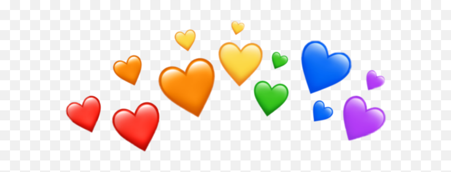 Transparent Coloring Overlays - Heart Crown Png Transparent Emoji,Colored Heart Emoji