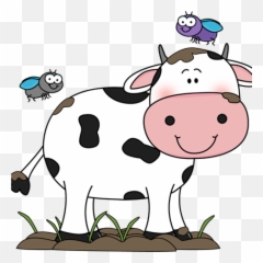 Clipart Money Cute Transparent - Cow Farm Animals Emoji