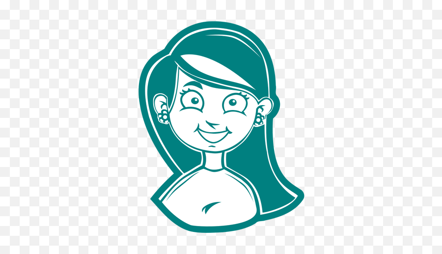 Blue Smiling Girl - Smiling Face Girl Images Clipart Emoji,Raspberry Emoji