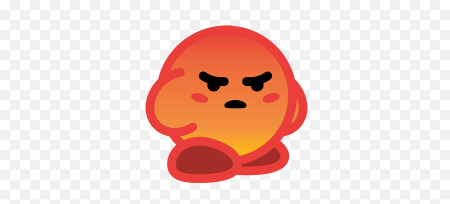Piratenpartij - Angry React Kirby Emoji,Kool Aid Emoji