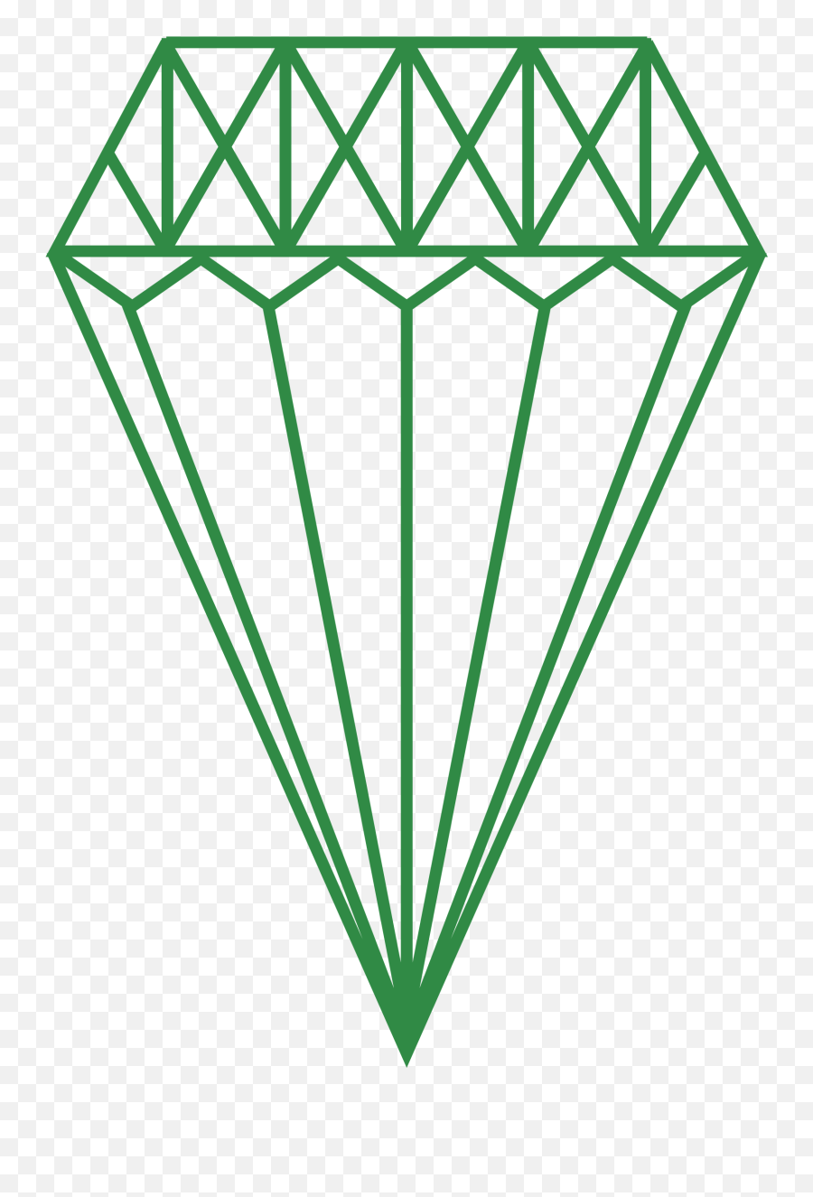 Green Diamond Vector Clipart Image - Diamond Clipart Green Emoji,Two Diamonds Emoji
