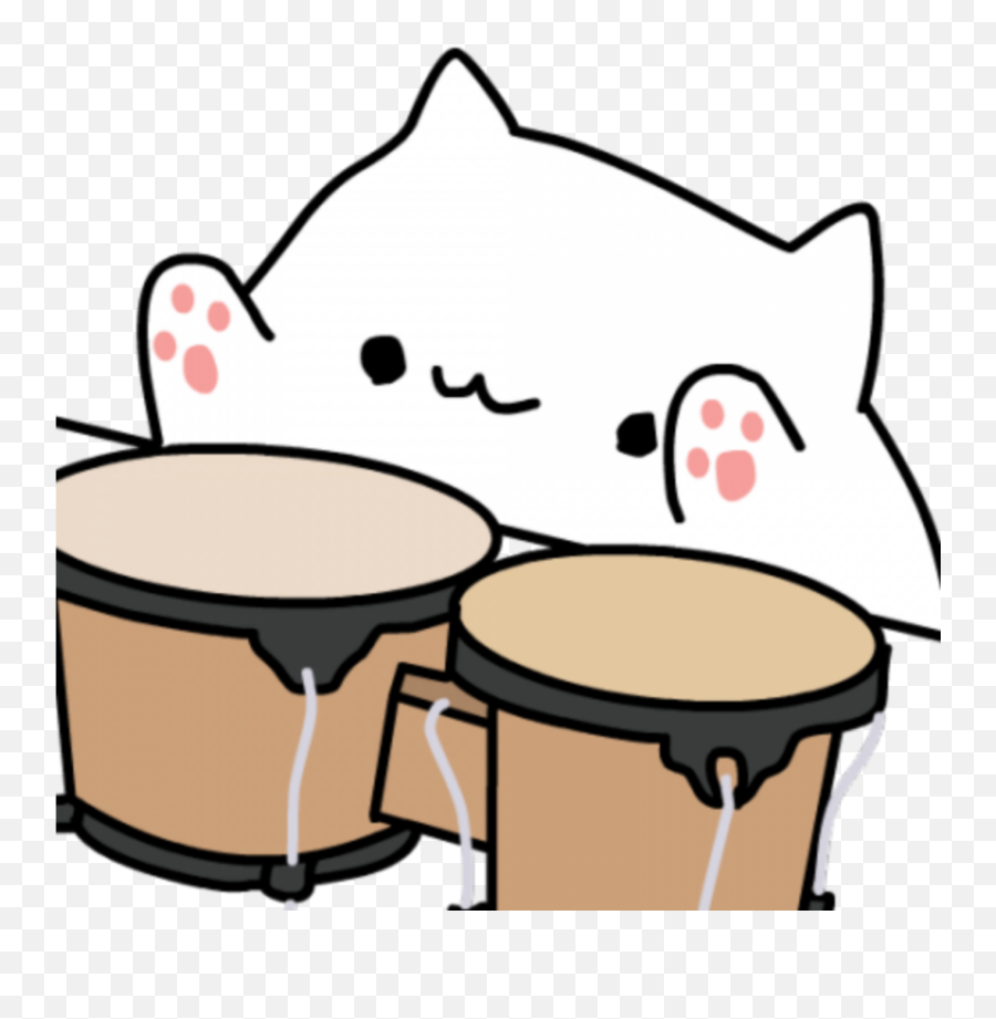 Bongo Cat - Bongo Cat Drums Emoji,Bongo Cat Emoji