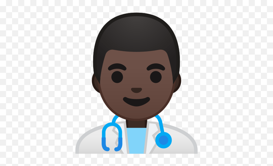 Man Health Worker Emoji With Dark Skin Tone Meaning - Doctor Emoji,Sneezing Emoji