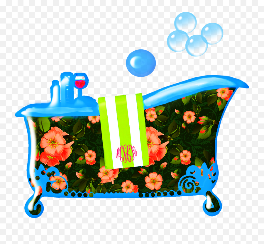 Bathtub Bubbles Pink Feminine Bath - Soap Bubbles Clip Art Emoji,House Cleaning Emoji