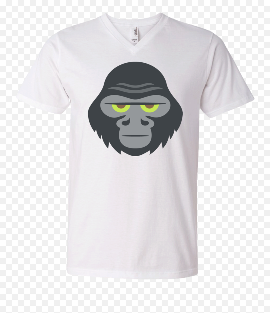 Gorilla Emoji Mens V - Gucci Rabit T Shirt,White Emoji Shirt