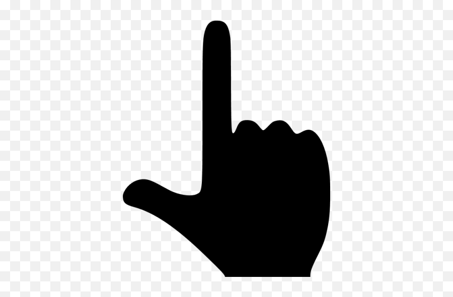 Black Finger And Thumb Icon - Finger Icon Gif Emoji,Finger Gun Emoticon