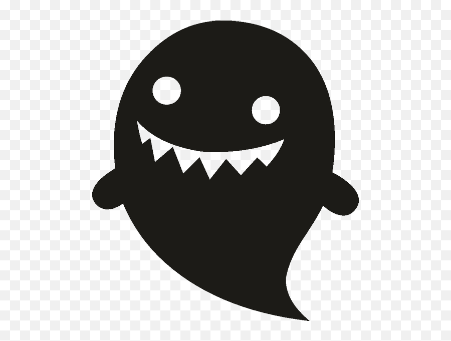 Halloween Ghost Silhouette Clip Art - Scary Easy Ghost Drawing Emoji,Ghost Emoticon