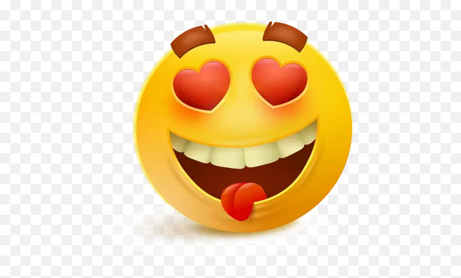 Whatsapp Heart Eyes Emoji Png Clipart - Emoticones Para Imprimir Amor,Eyes Emojis
