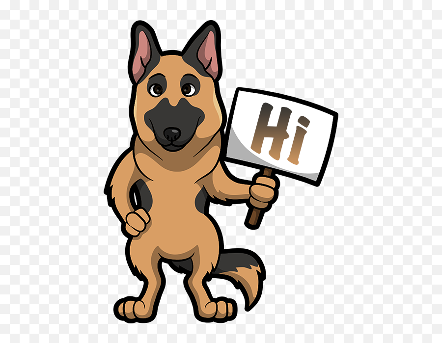 German Shepherd Emoji Stickers - Dog Emoji German Shepherd,German Emoji