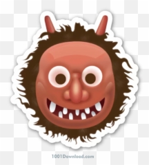 Emoji Telegram Stickers For Telegram - Japanese Ogre Emoji,Ketchup Emoji