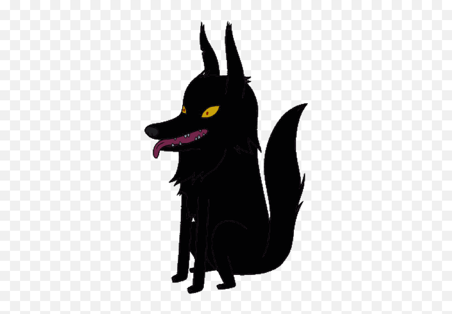 Wolves Logo Png Wiki - Black Dog From Adventure Time Emoji,Wolf Face Emoji