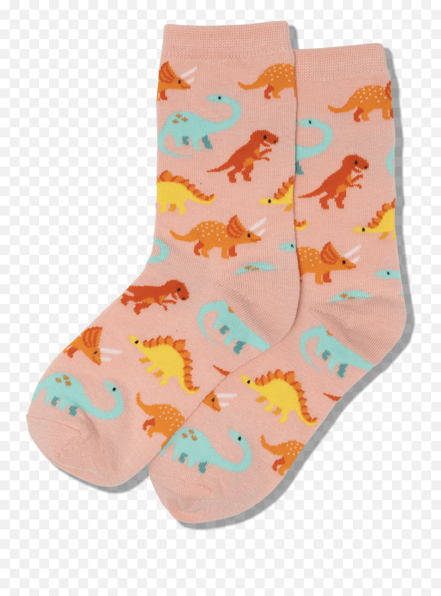 Kids Dinosaur Crew Socks - Girly Emoji,Dinosaur Emoticons