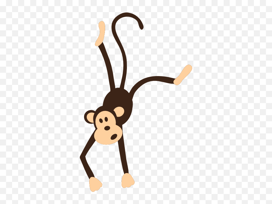 Upside Down Hanging Monkey Clipart Free Clipart 2 - Hanging Monkey Clipart Emoji,Upside Down Smile Emoji