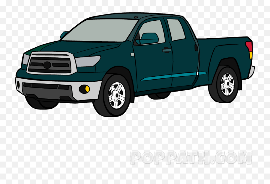 How To Draw A Pickup Truck - Toyota Hilux Emoji,Pickup Truck Emoji